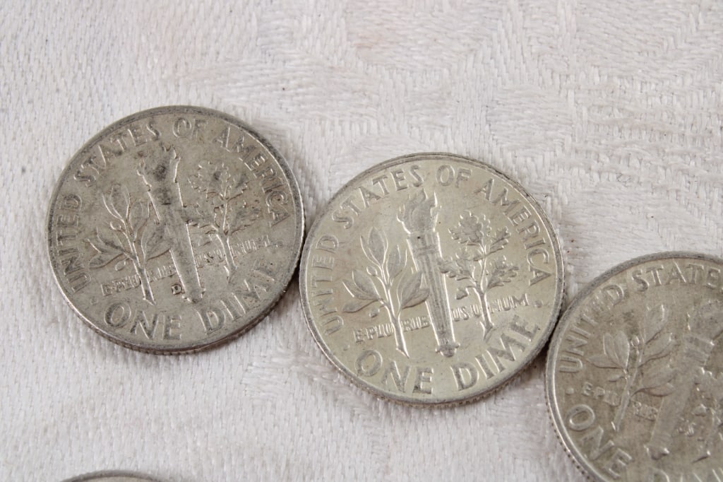 10 Roosevelt Silver Dimes - 8