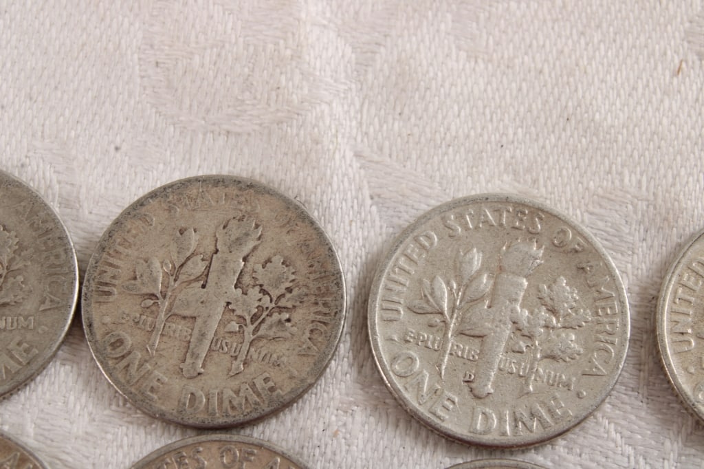 10 Roosevelt Silver Dimes - 10