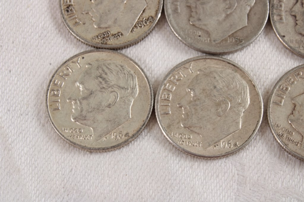 10 Roosevelt Silver Dimes - 3