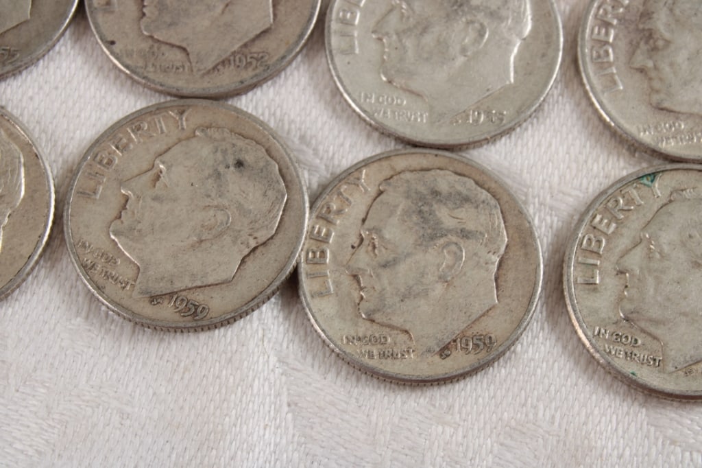 10 Roosevelt Silver Dimes - 4