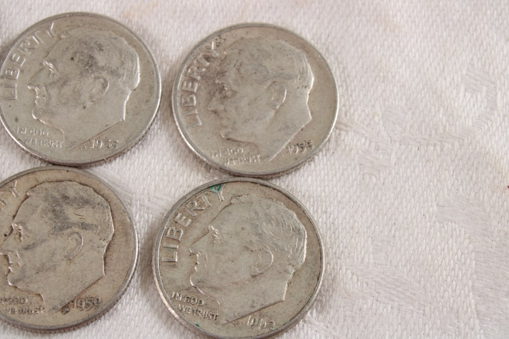 10 Roosevelt Silver Dimes - 6