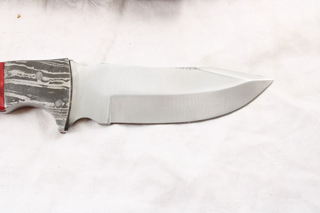 2 Custom Made Fixed Blade Knives in Sheaths - 13