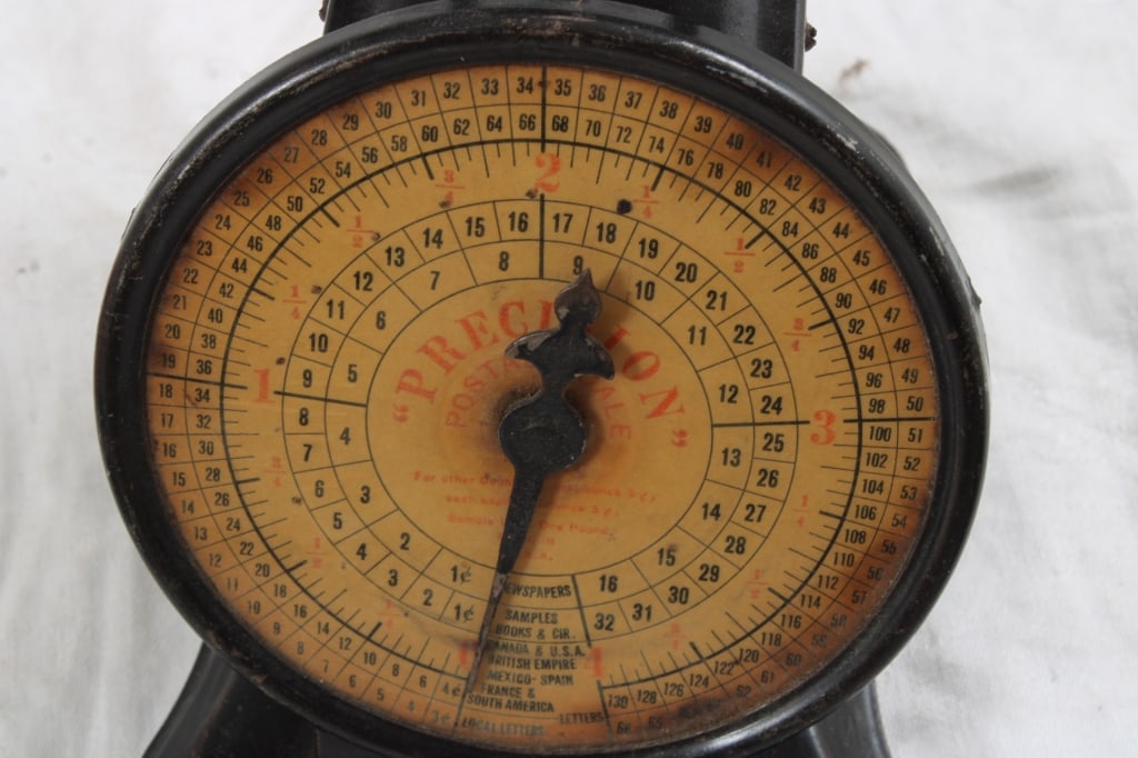 2 Antique Postal Scales, 2 Budweiser Beer Tip Tray - 13