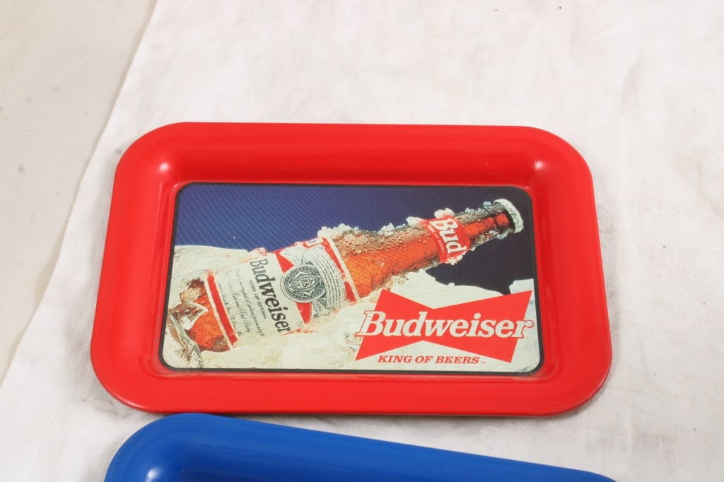 2 Antique Postal Scales, 2 Budweiser Beer Tip Tray - 17