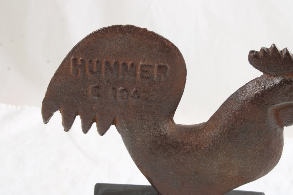 Cast Iron Rooster Windmill Weight Hummer E184 - 2