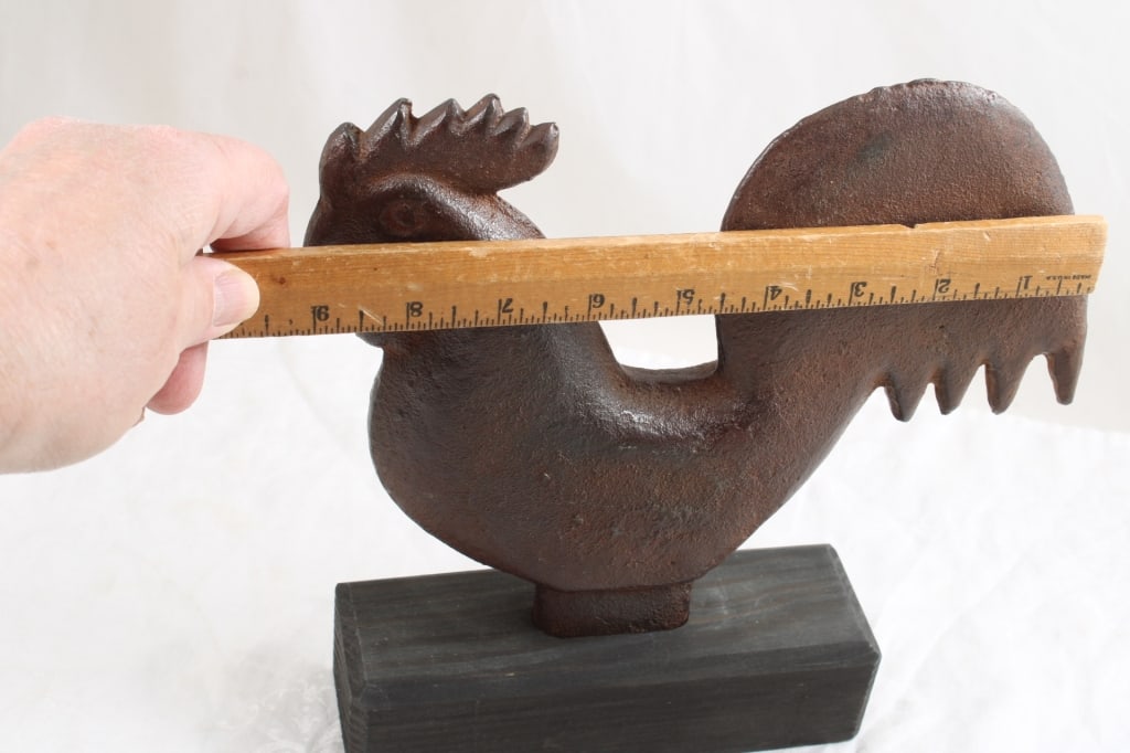 Cast Iron Rooster Windmill Weight Hummer E184 - 7