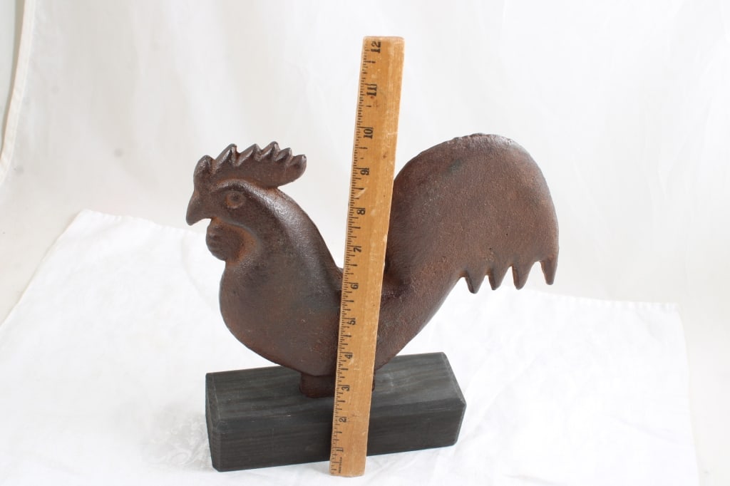 Cast Iron Rooster Windmill Weight Hummer E184 - 8