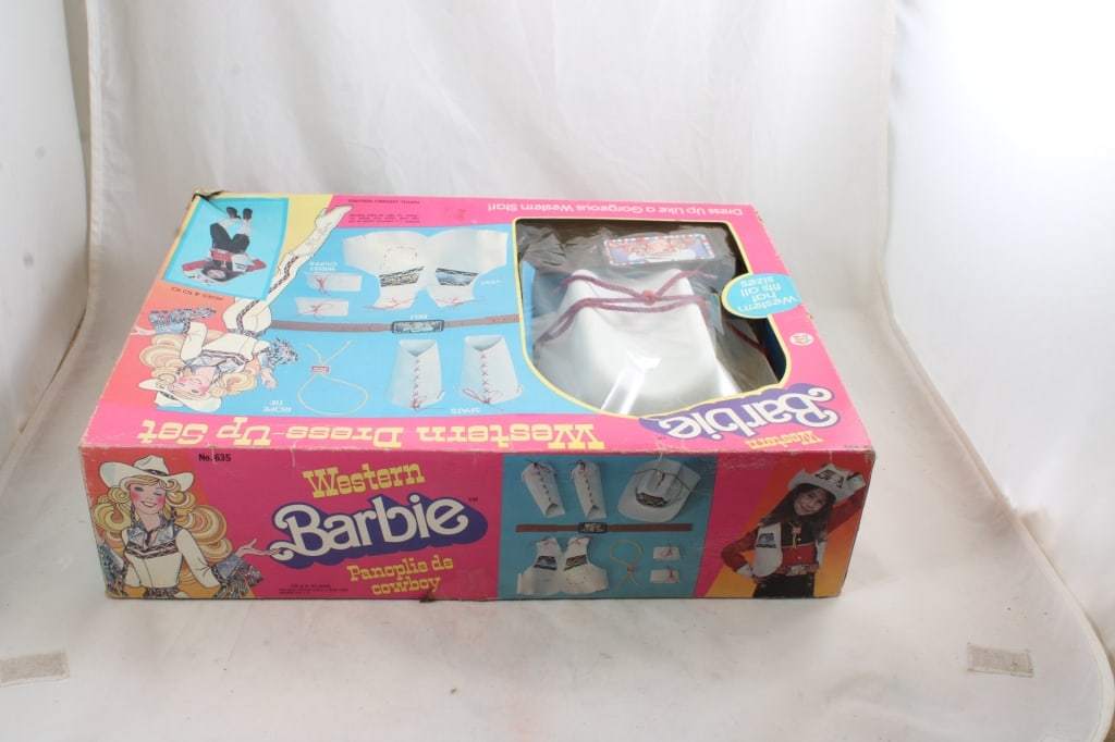 Western Barbie Dress Up Set in Original Box - 12
