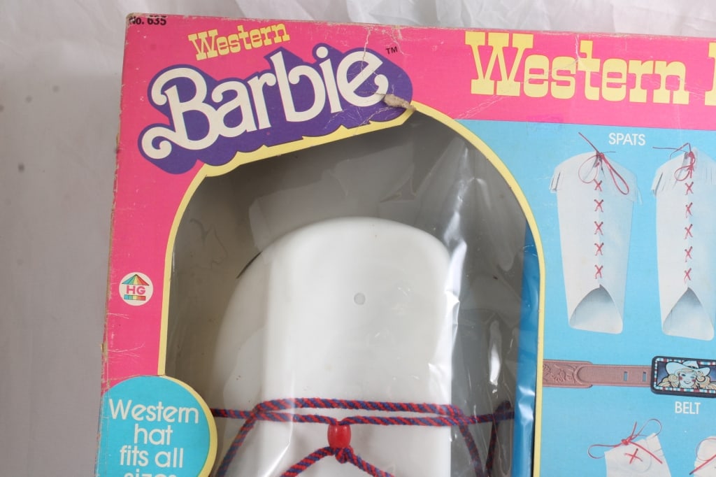 Western Barbie Dress Up Set in Original Box - 2