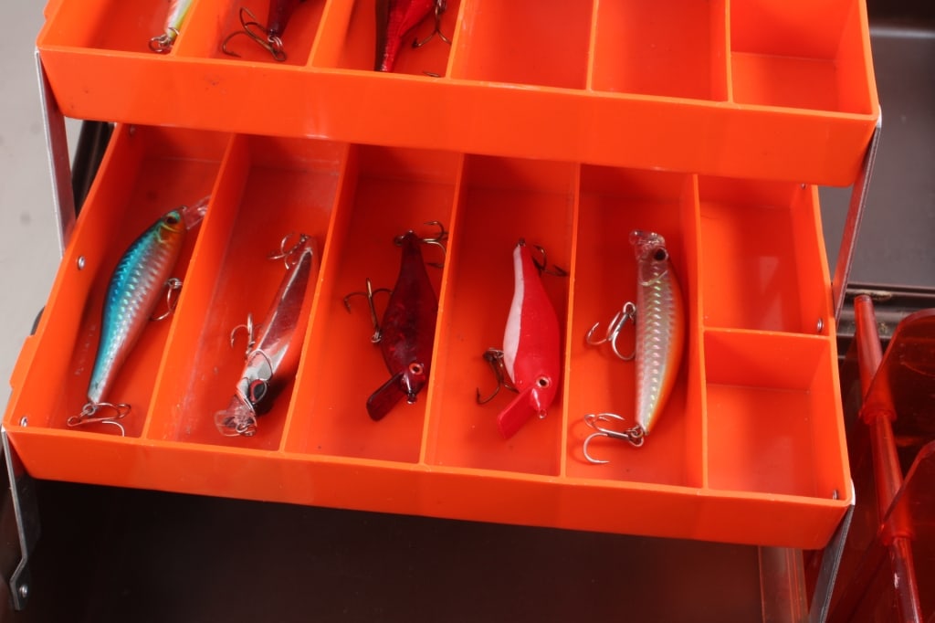 Flambeau Adventurer Tackle Box, Lures, Spinners - 5