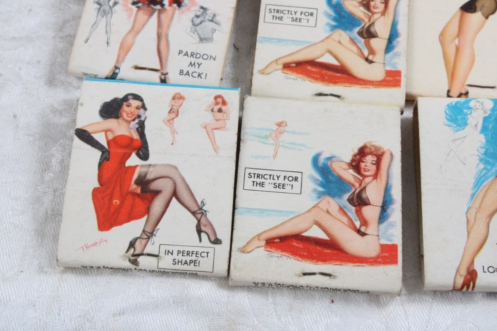 15 Pin-Up Matchbooks ALL FULL Front Strike - 2