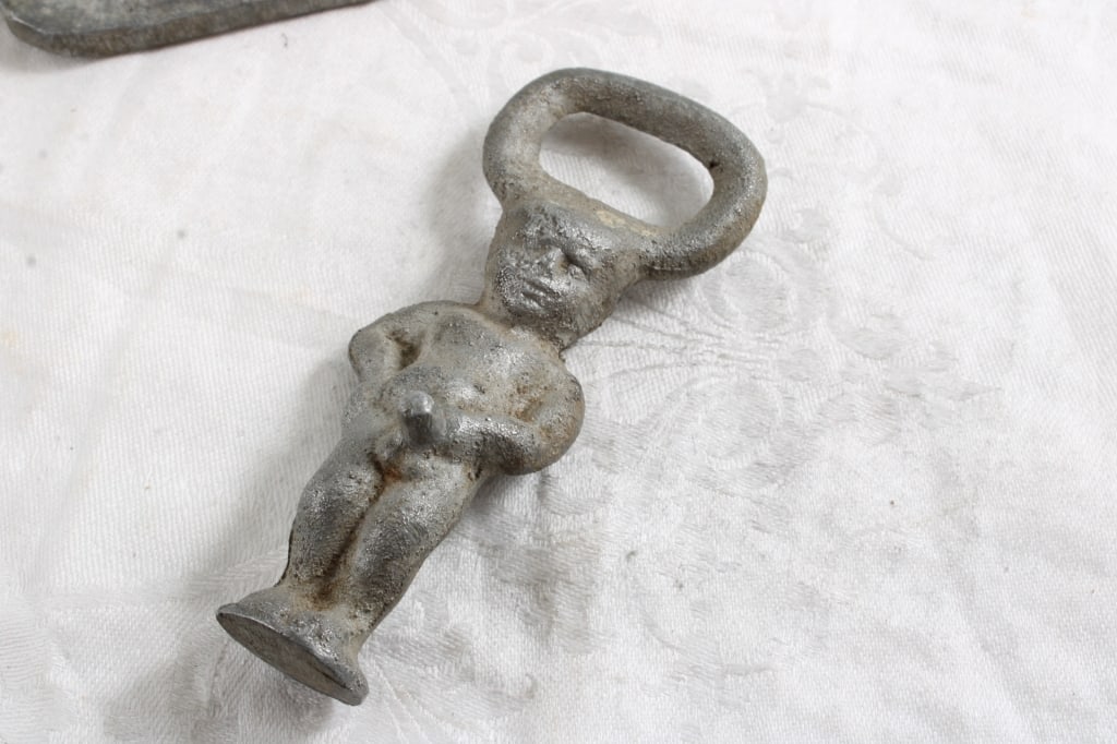 4 Risque Collectible Plaque, Coin, Ashtray, Opener - 11