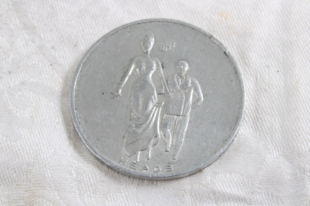 4 Risque Collectible Plaque, Coin, Ashtray, Opener - 8