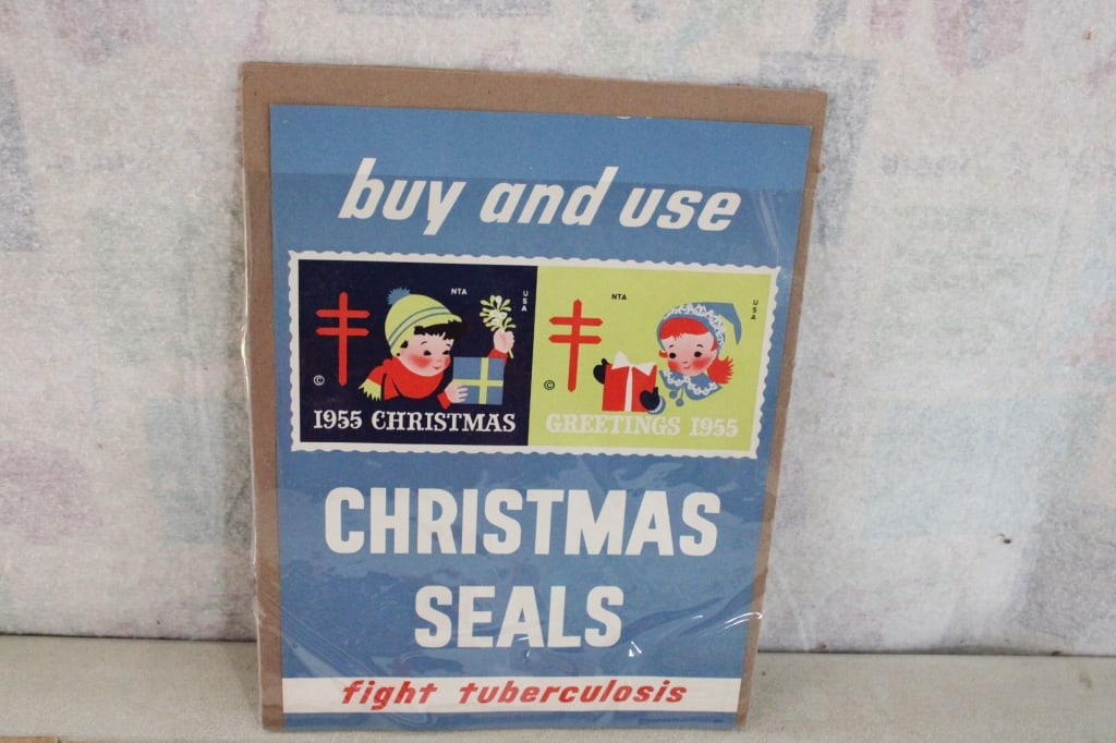 5 Mid-Century Christmas Seal Advertising Posters - 2