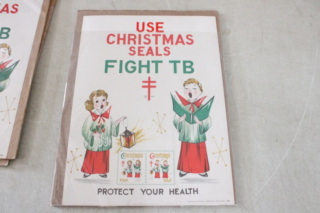 7 WW2 & Other Christmas Seal Advertising Posters - 11