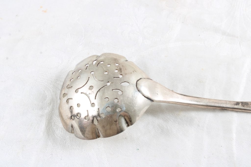 Antique Sterling Silver Sugar Sifter Spoon 40 Gram - 5