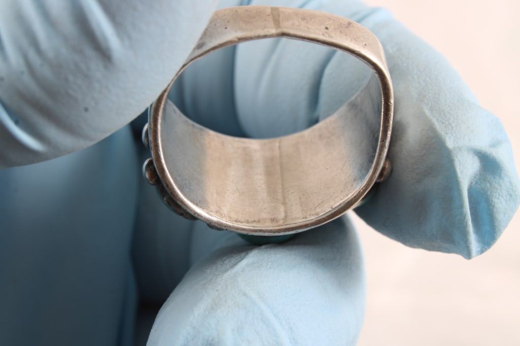 2 Southwest Style Turquoise Rings 23 Grams - 7