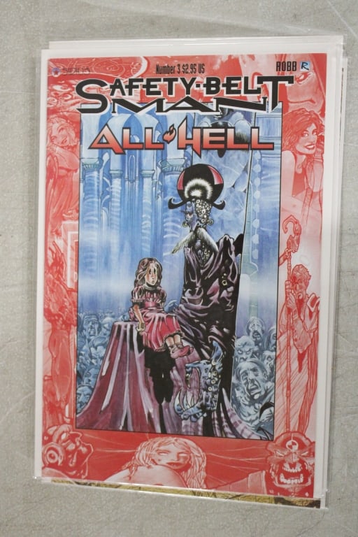 Serius Comics Safety Belt Man Issues # 1,2,3,4,6 - 4