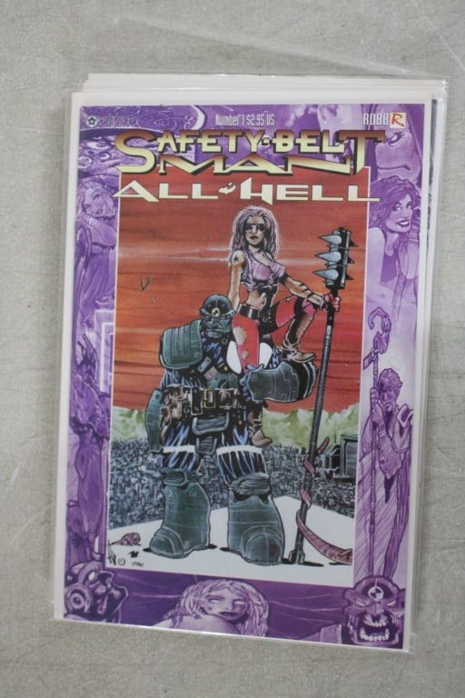 Serius Comics Safety Belt Man Issues # 1,2,3,4,6 - 6