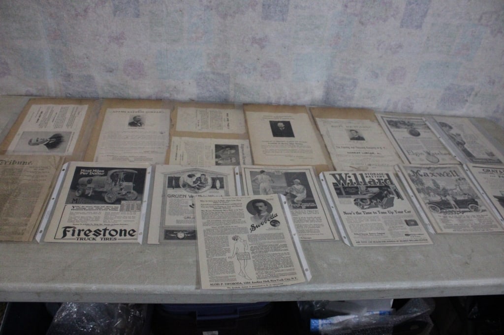 1800's Wanted Posters, 1914 Magazine Ads, More: 1800's Wanted Posters, 1914 Magazine Ads, More - 10 Wanted & Reward Posters from 1800's, 20 Ca. 1914 Automobile & Other Magazine Ads including Maxwell, Packard, Willard and a partial 1883