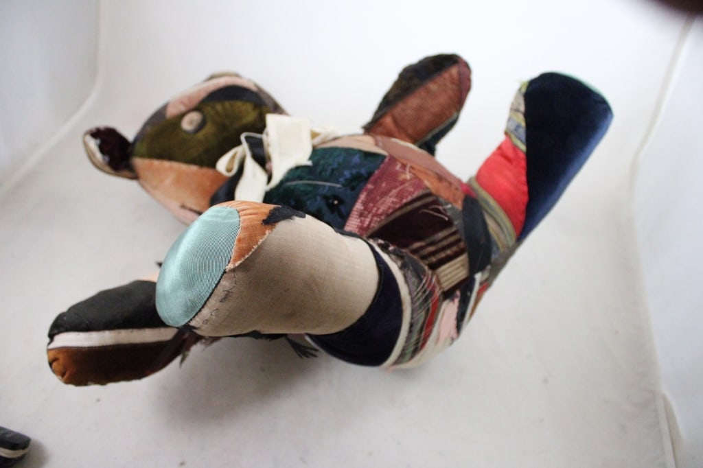 Primitive Crazy Quilt Patchwork Teddy Bear - 12