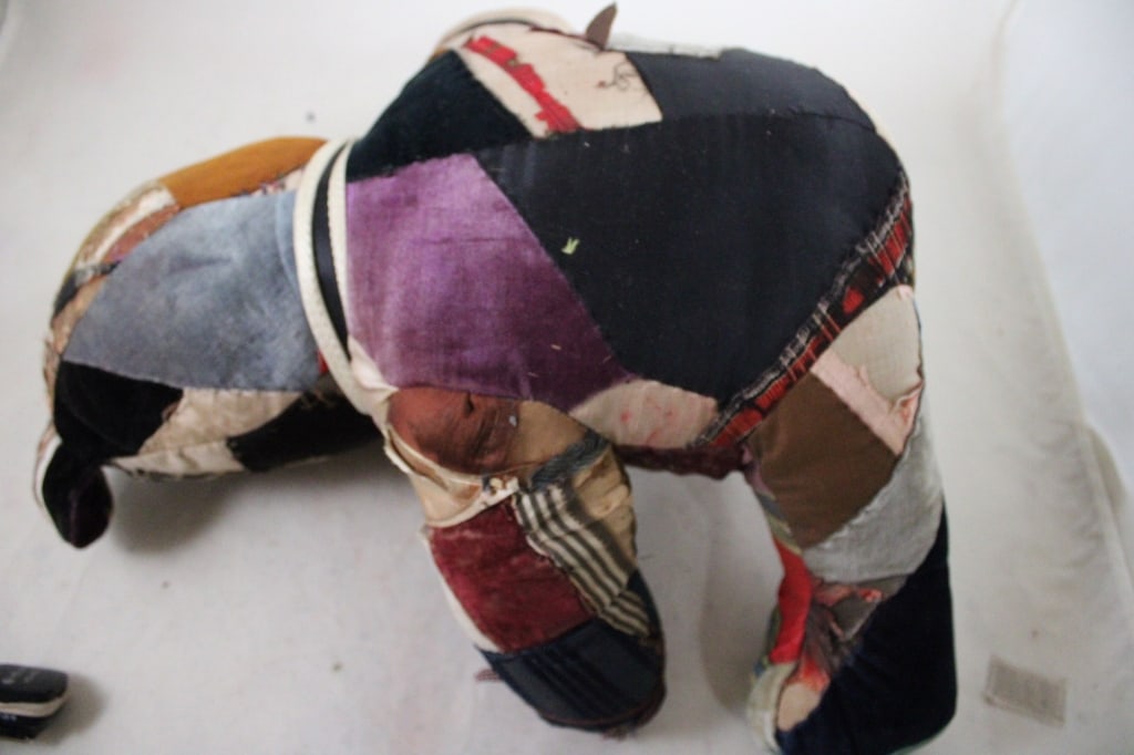 Primitive Crazy Quilt Patchwork Teddy Bear - 13