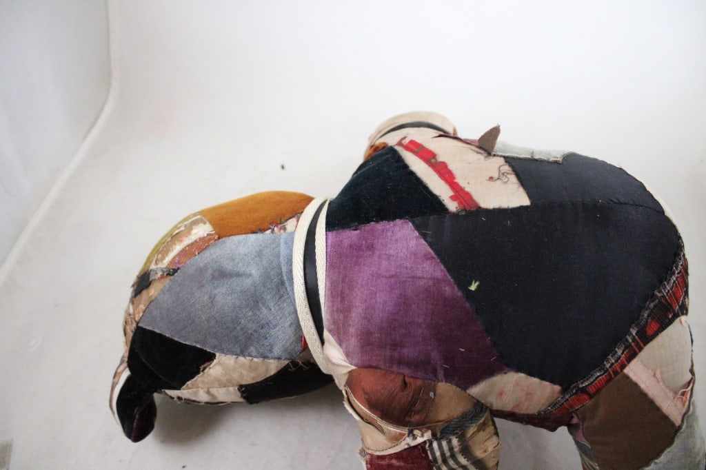 Primitive Crazy Quilt Patchwork Teddy Bear - 14