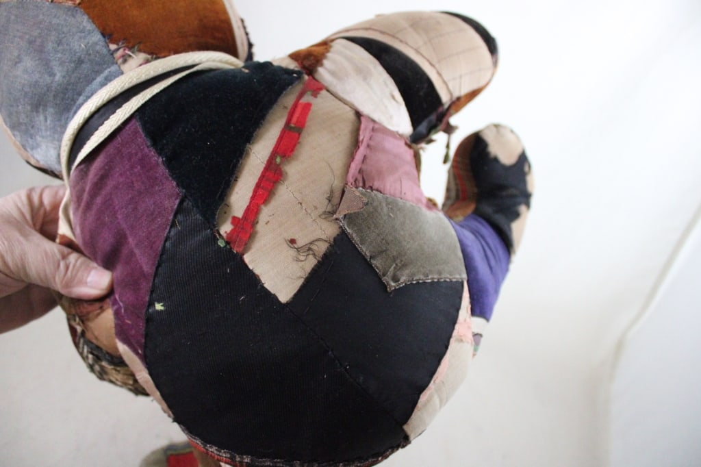 Primitive Crazy Quilt Patchwork Teddy Bear - 15