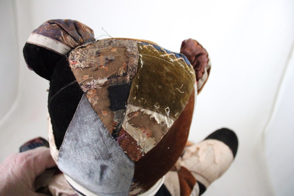 Primitive Crazy Quilt Patchwork Teddy Bear - 16