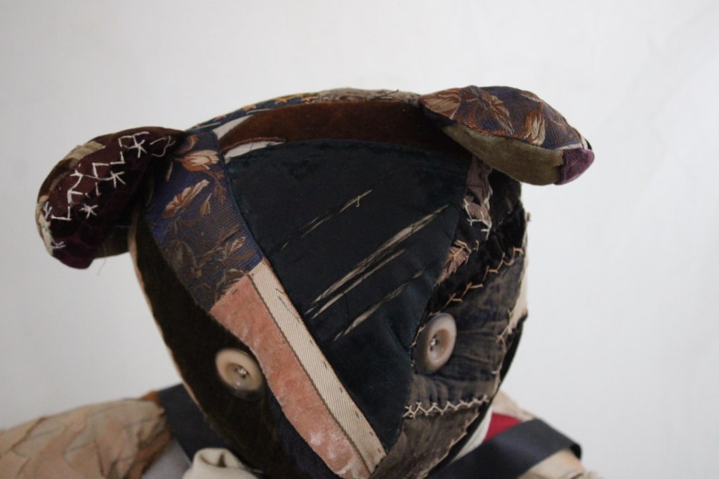 Primitive Crazy Quilt Patchwork Teddy Bear - 2