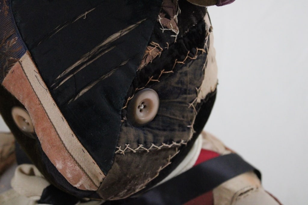 Primitive Crazy Quilt Patchwork Teddy Bear - 4