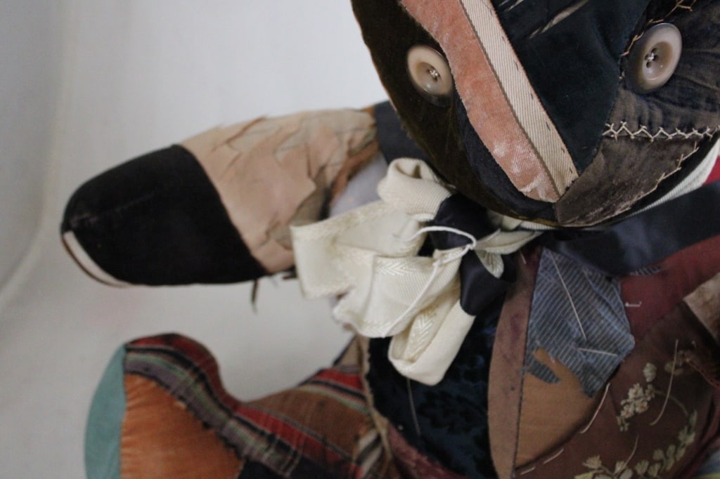 Primitive Crazy Quilt Patchwork Teddy Bear - 5