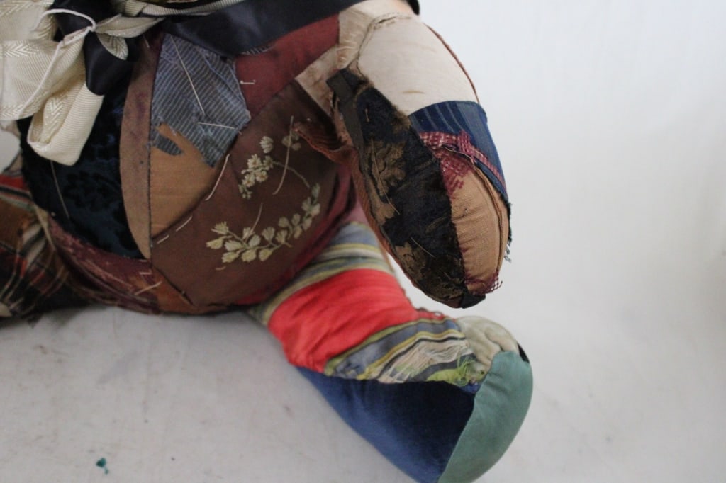 Primitive Crazy Quilt Patchwork Teddy Bear - 7