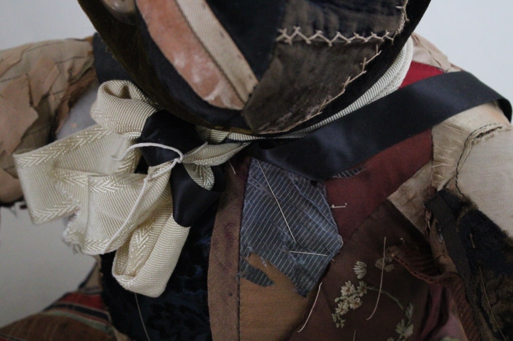 Primitive Crazy Quilt Patchwork Teddy Bear - 8