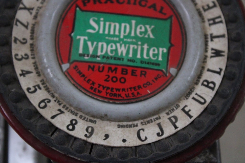 Vintage Simplex Typewriter in Original Box - 4