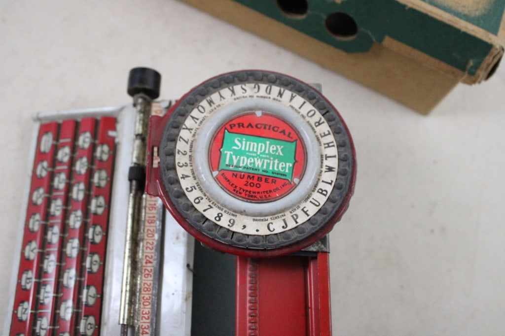 Vintage Simplex Typewriter in Original Box - 5