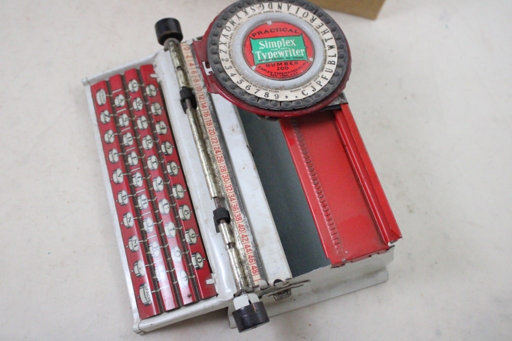 Vintage Simplex Typewriter in Original Box - 6