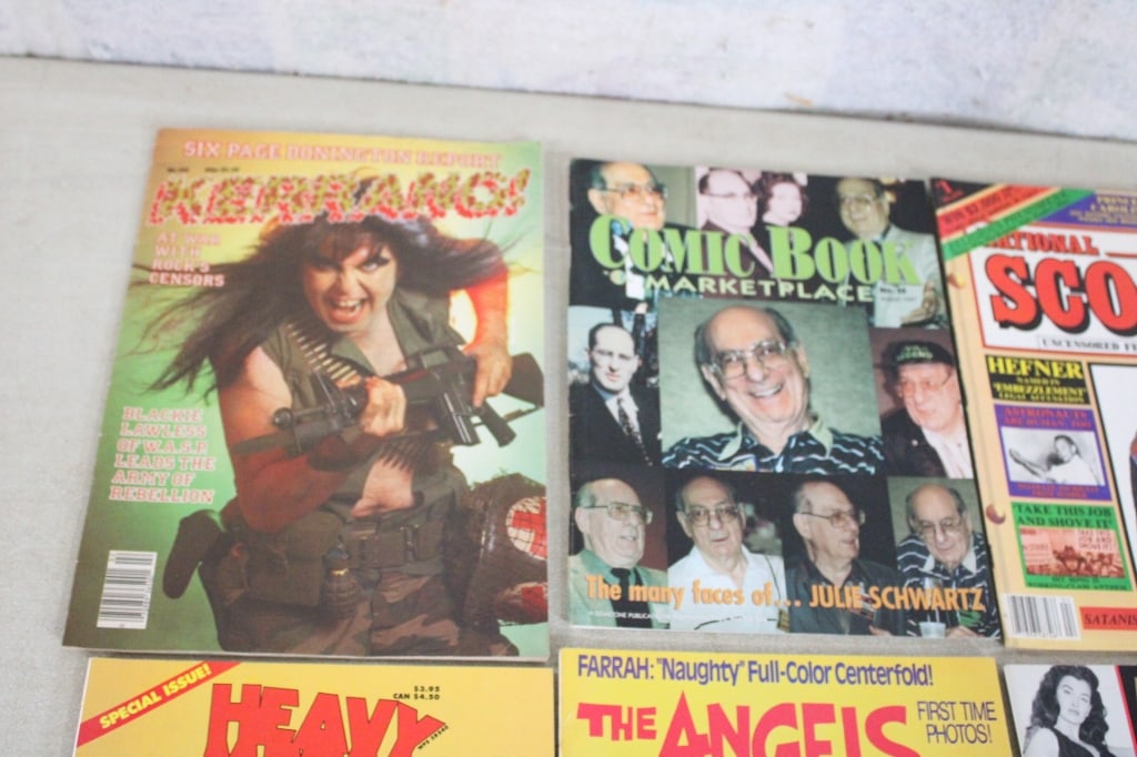9 Magazines 1980's & 1990's Some Pin-Ups - 2
