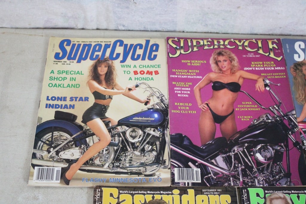 19 Easy Rider & Other Biker Magazines 1980-90's - 2
