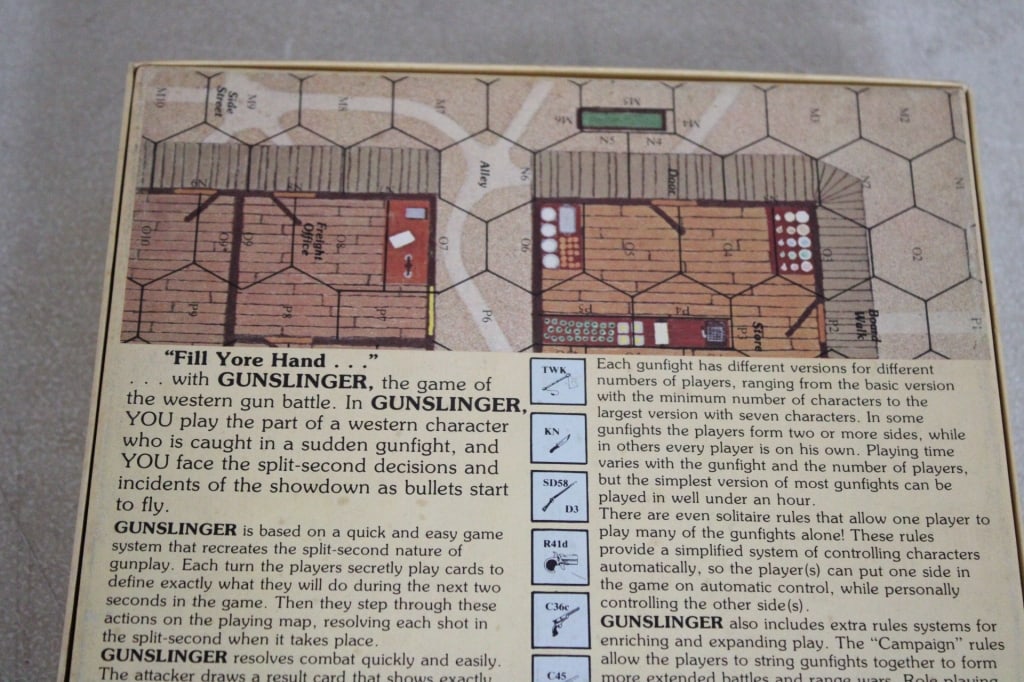 Gunslinger Avalon Hill Bookcase Game Unpunched - 8