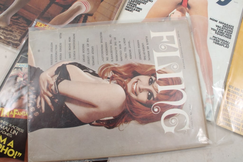 5 Adult Risque Nude Magazines 1960's, 70's, 80's - 2