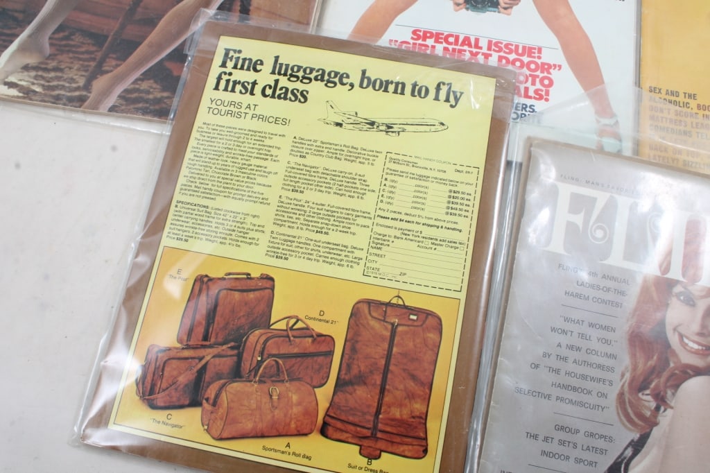 5 Adult Risque Nude Magazines 1960's, 70's, 80's - 7