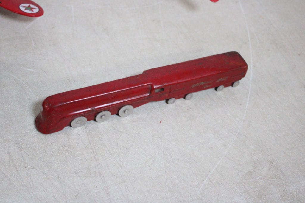 3 Airplanes, Locomotive, Tin Friction Japan Car - 3