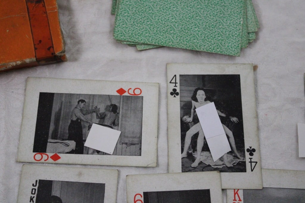 Adult Erotic Playing Cards Vintage incomplete deck - 2