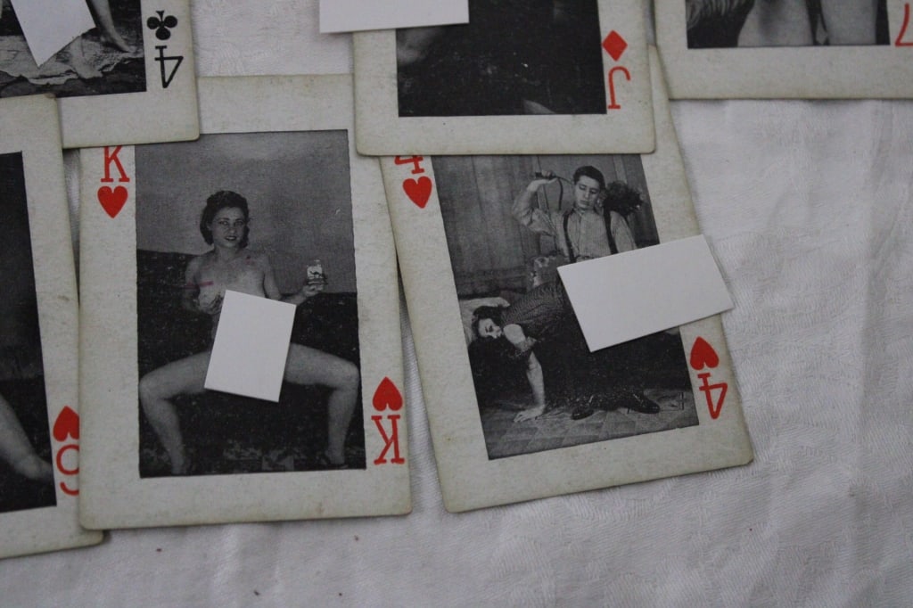 Adult Erotic Playing Cards Vintage incomplete deck - 4