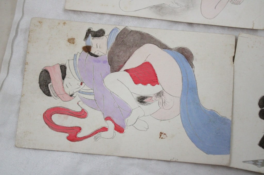 10 Shunga Japanese Erotic Postcards & Photos - 6