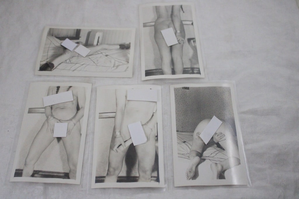 5 Black and White Adult Photo Postcards: 5 Black and White Adult Photo Postcards - Lot Size 6" x 4" x 1". 1 Lb. Photos are part of description (Live Auctioneers on displays a max of 20 photos -check other polatforms for all photos). Please