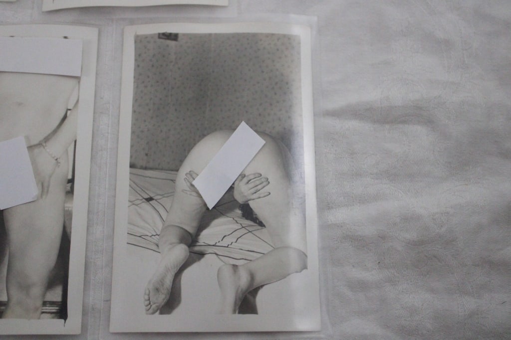 5 Black and White Adult Photo Postcards - 2