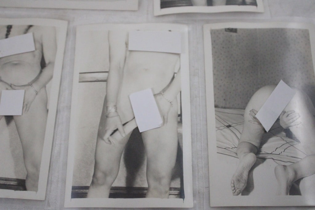 5 Black and White Adult Photo Postcards - 3