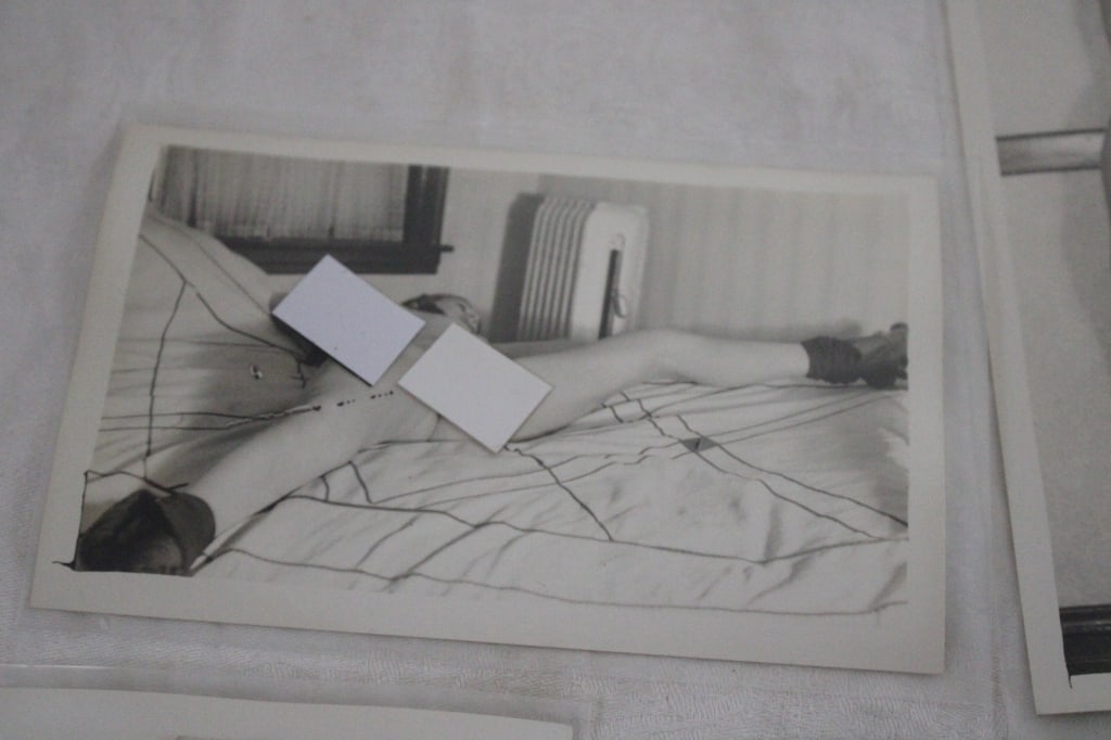 5 Black and White Adult Photo Postcards - 5